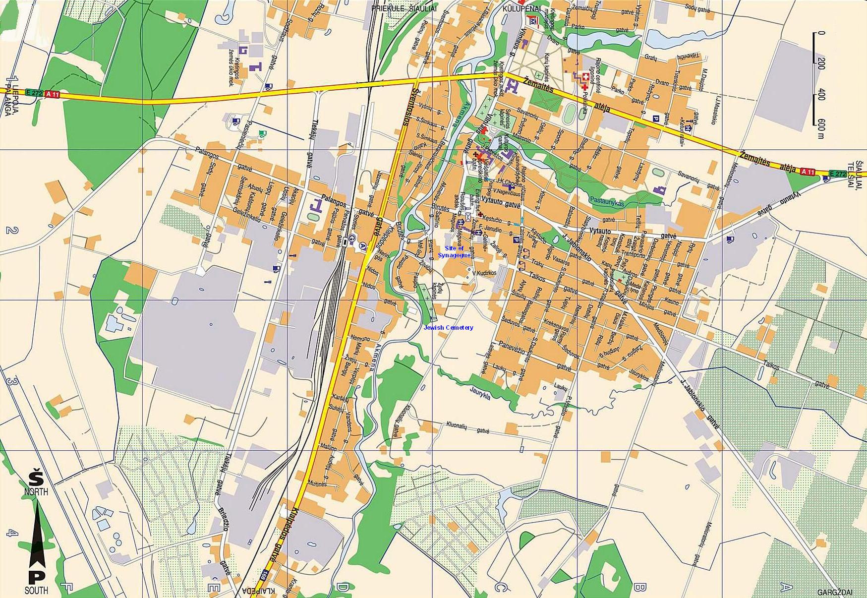 Map of Modern Kretinga